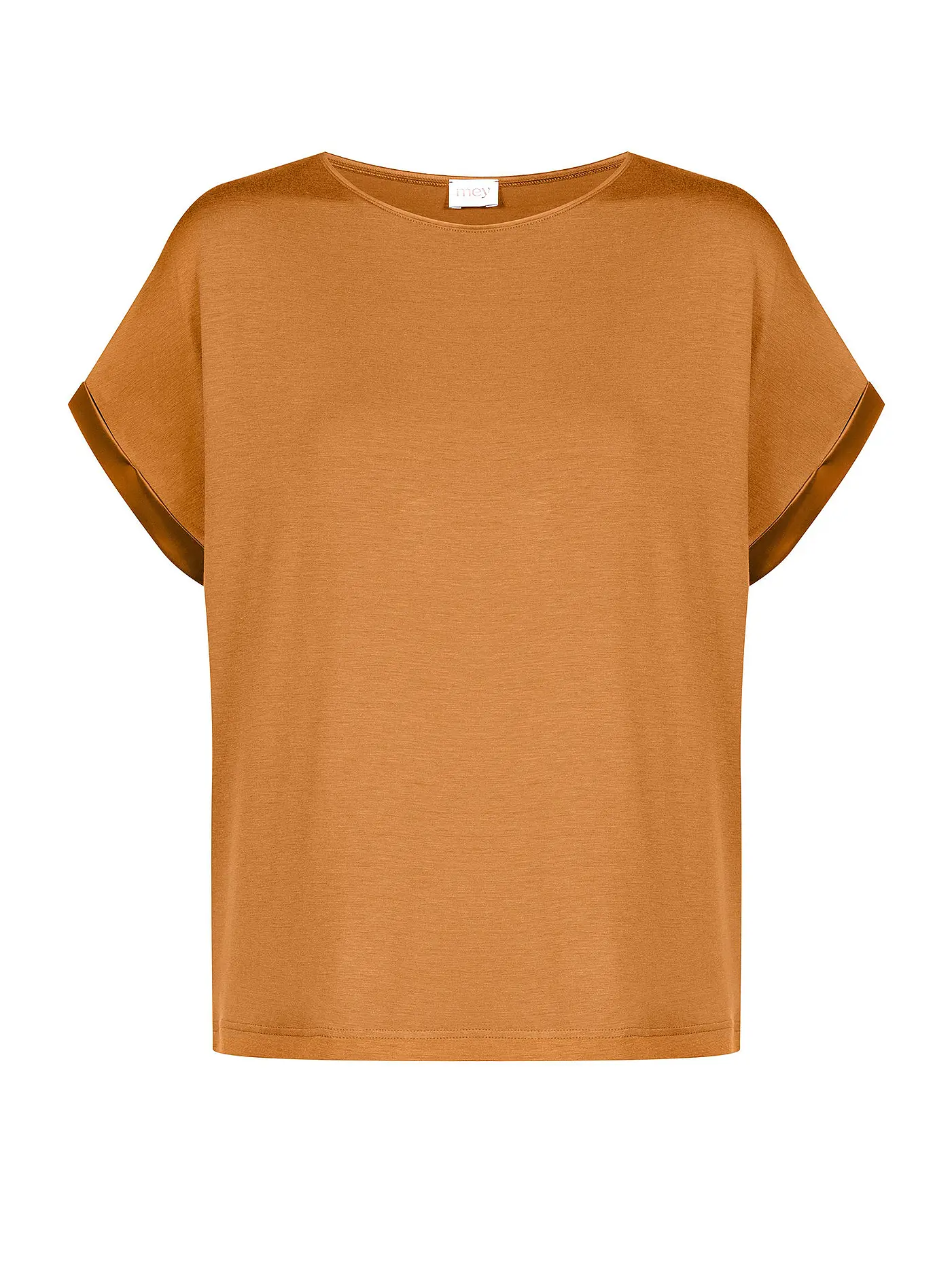 MEY | T-Shirt PURE CHIC thunder grey | camel